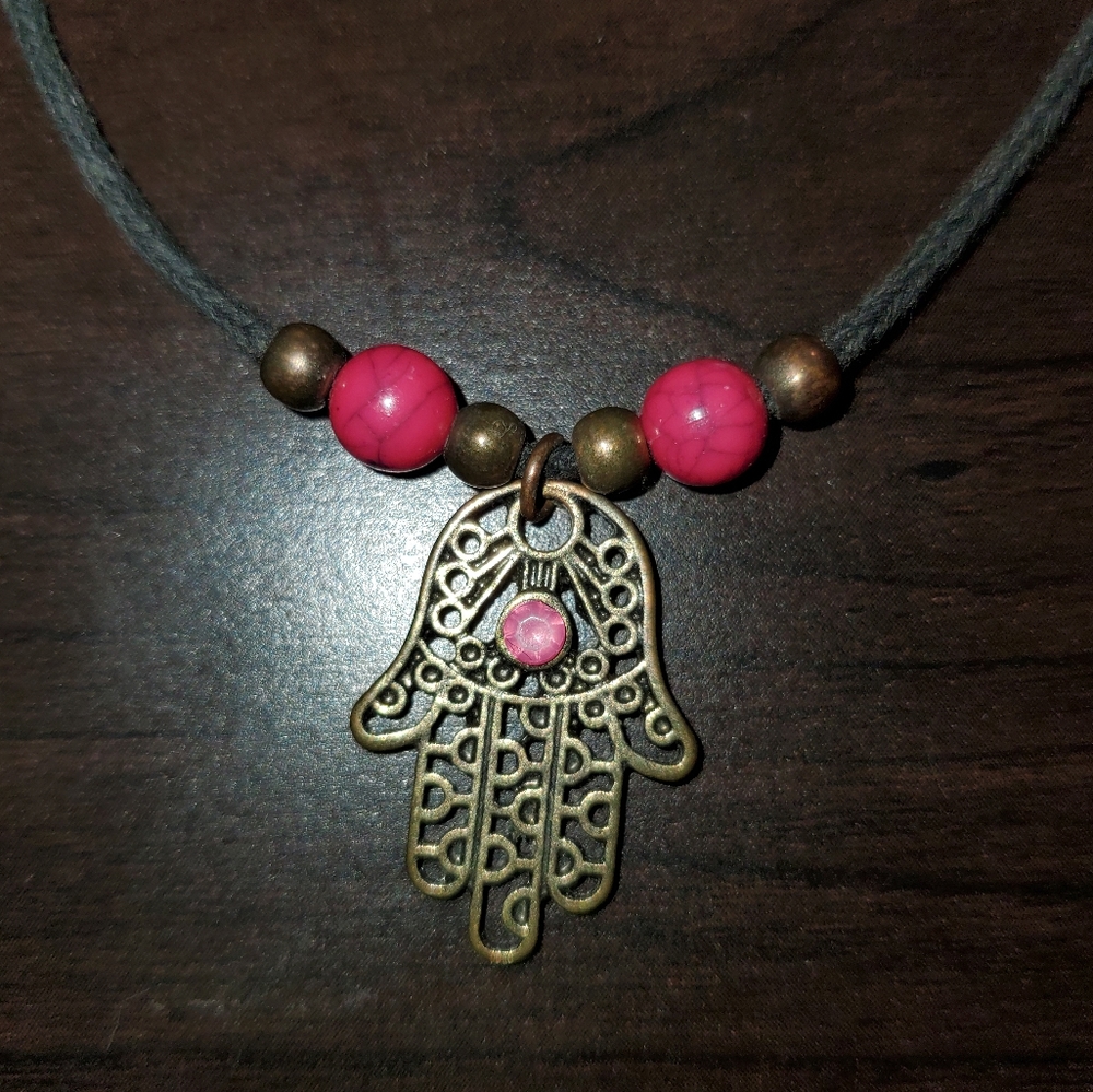 Adjustable Palm Reader Charm Bracelet